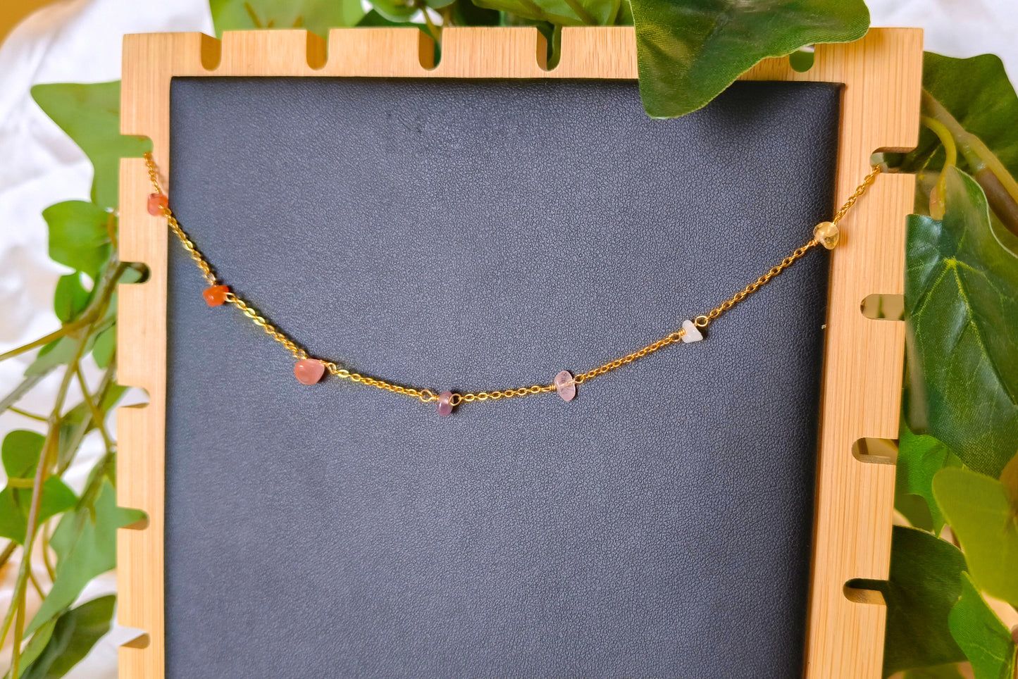 Cavigliera oro - Cristalli - PauperGems Jewels