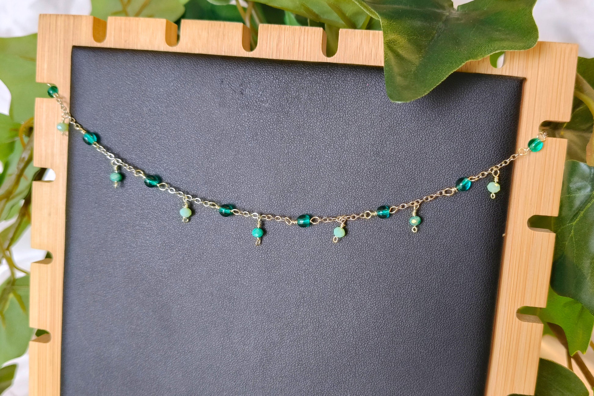 Cavigliera argento - Pendenti acquamarina - PauperGems Jewels