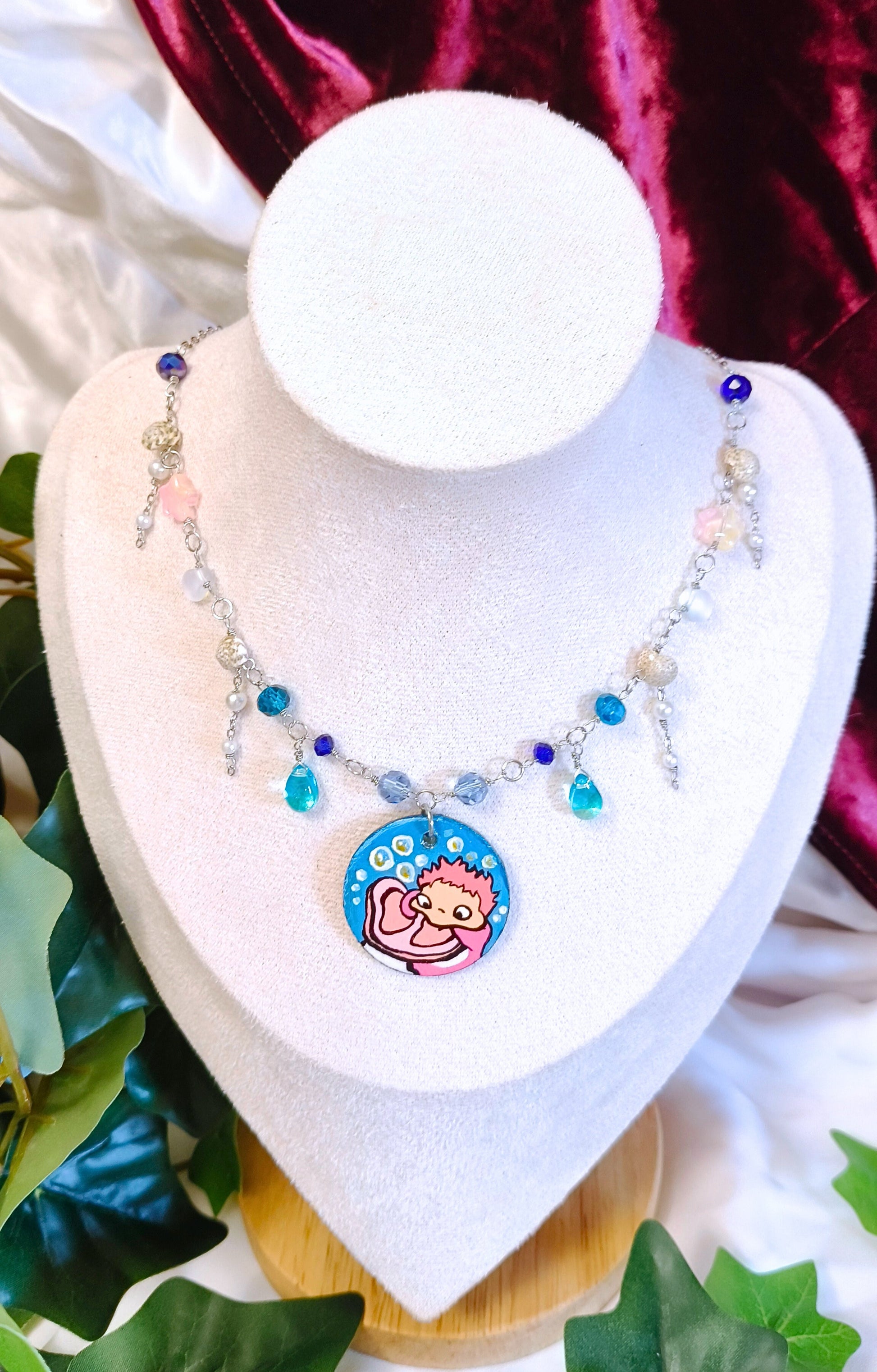 Collana Ghibli: Ponyo sulla scogliera - PauperGems Jewels