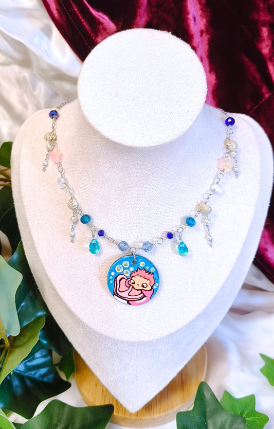 Collana Ghibli: Ponyo sulla scogliera - PauperGems Jewels