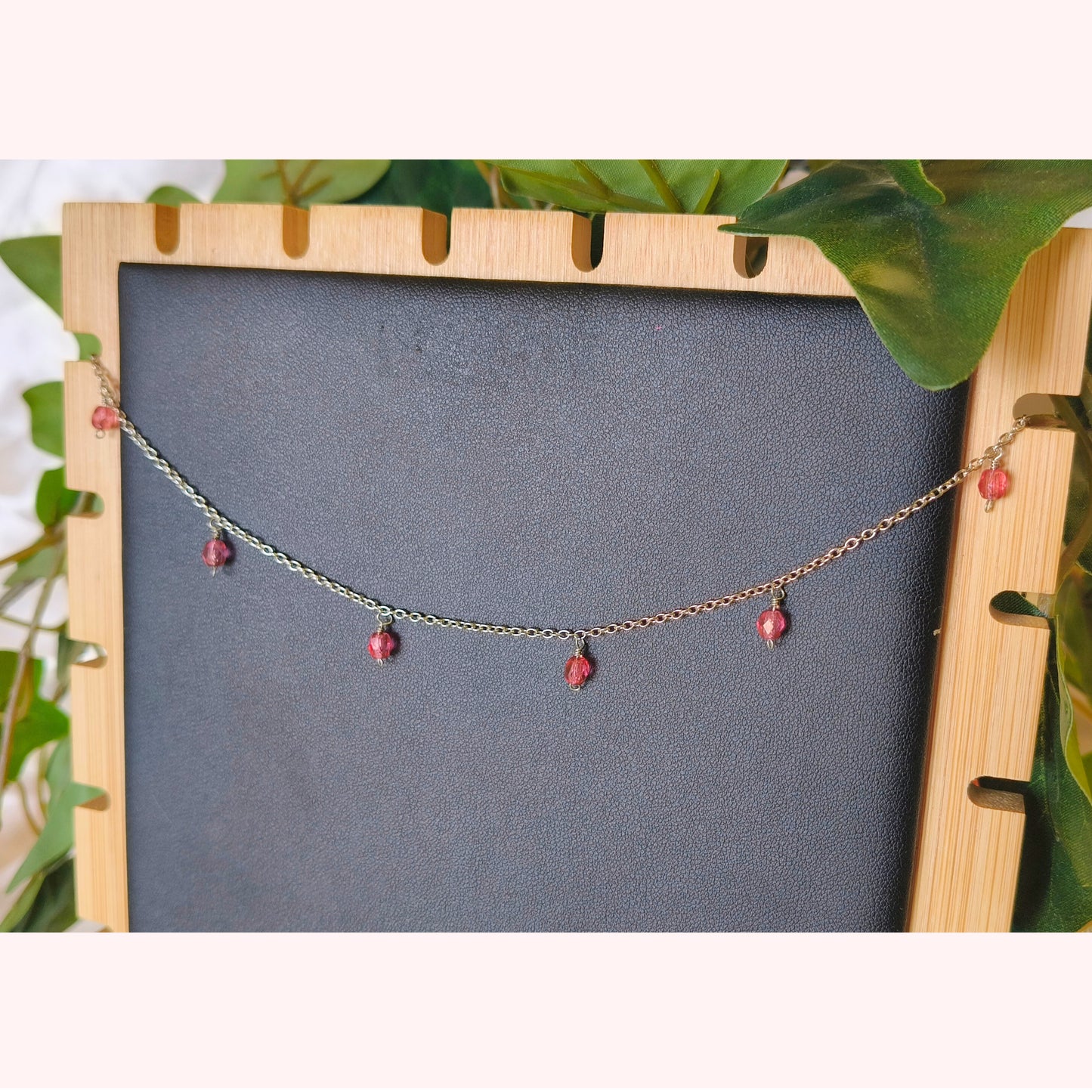 Cavigliera argento - Pendenti porpora - PauperGems Jewels