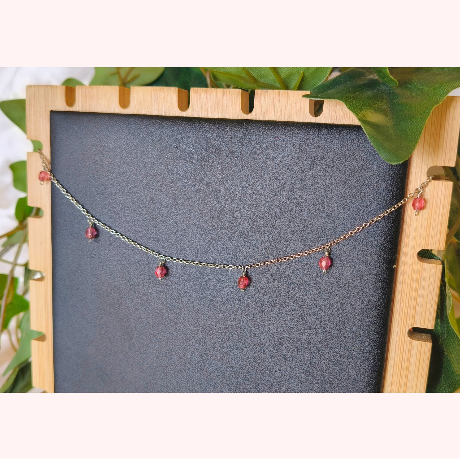 Cavigliera argento - Pendenti porpora - PauperGems Jewels