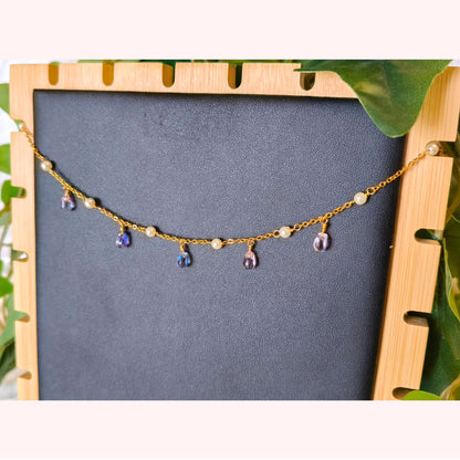 Cavigliera oro - Rugiade - PauperGems Jewels